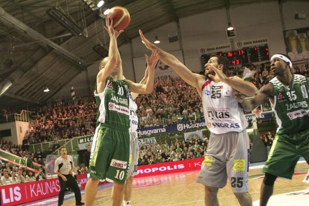 LKL dvikova: „Žalgiris“ sutriuškino „Lietuvos rytą“ 85:60 