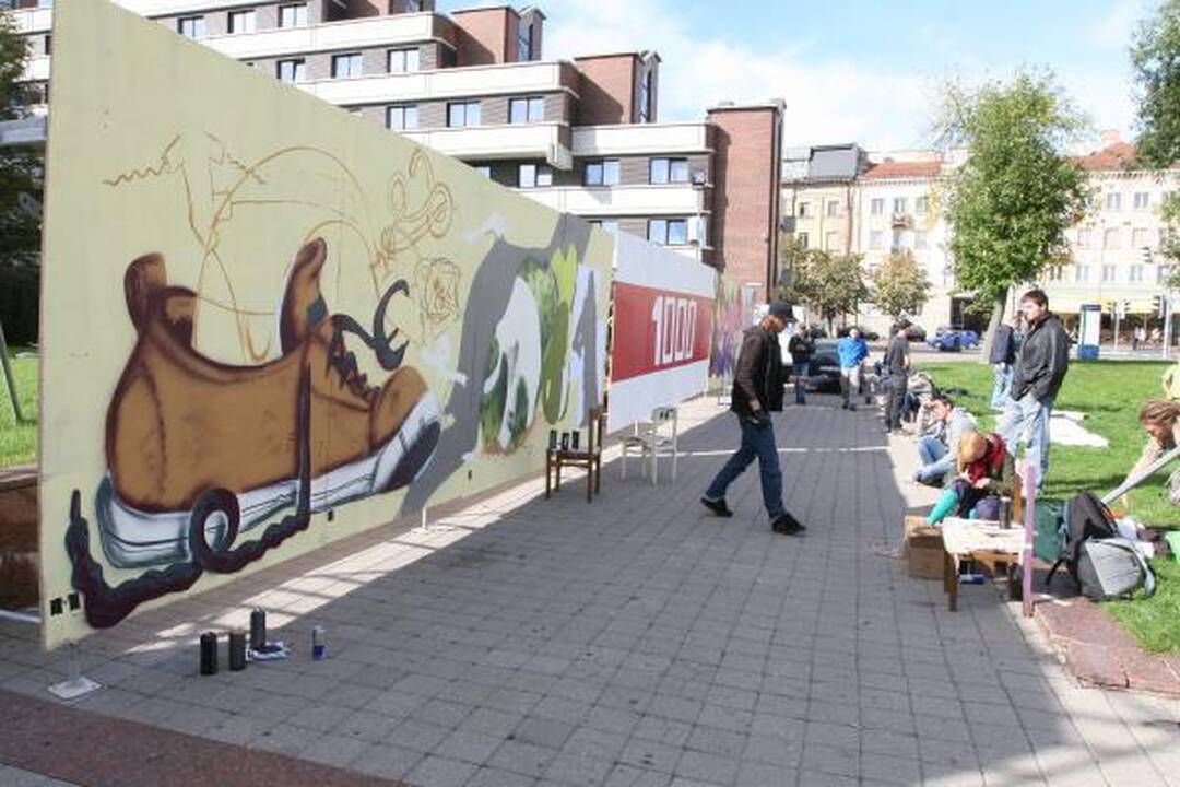 Klaipėdos centre – grafitininkų čempionatas