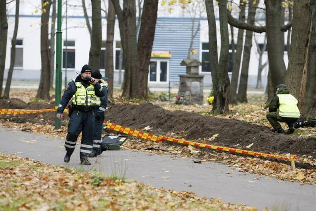 Skulptūrų parke rasta sprogmenų