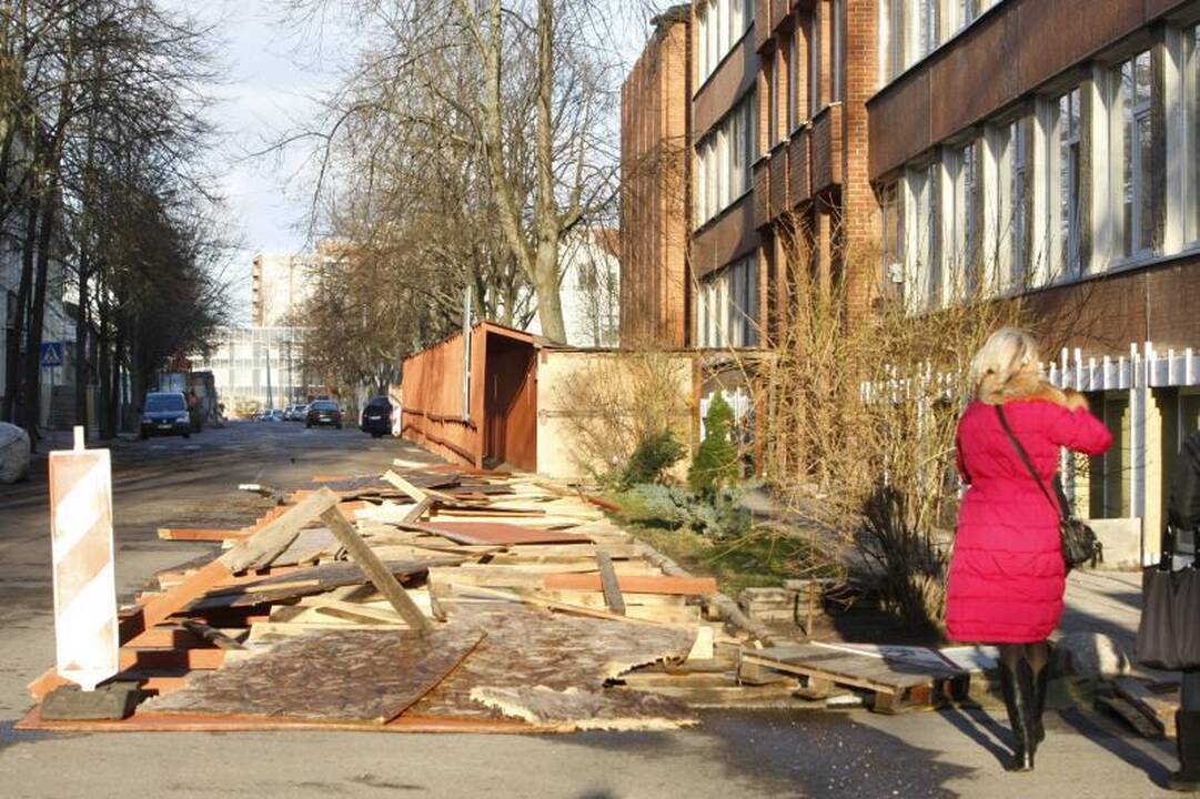 Stiprus vėjas naktį nusiaubė pajūrį (atnaujinta 15:58 val.)