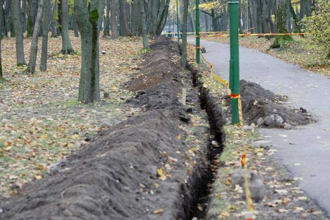 Skulptūrų parke rasta sprogmenų