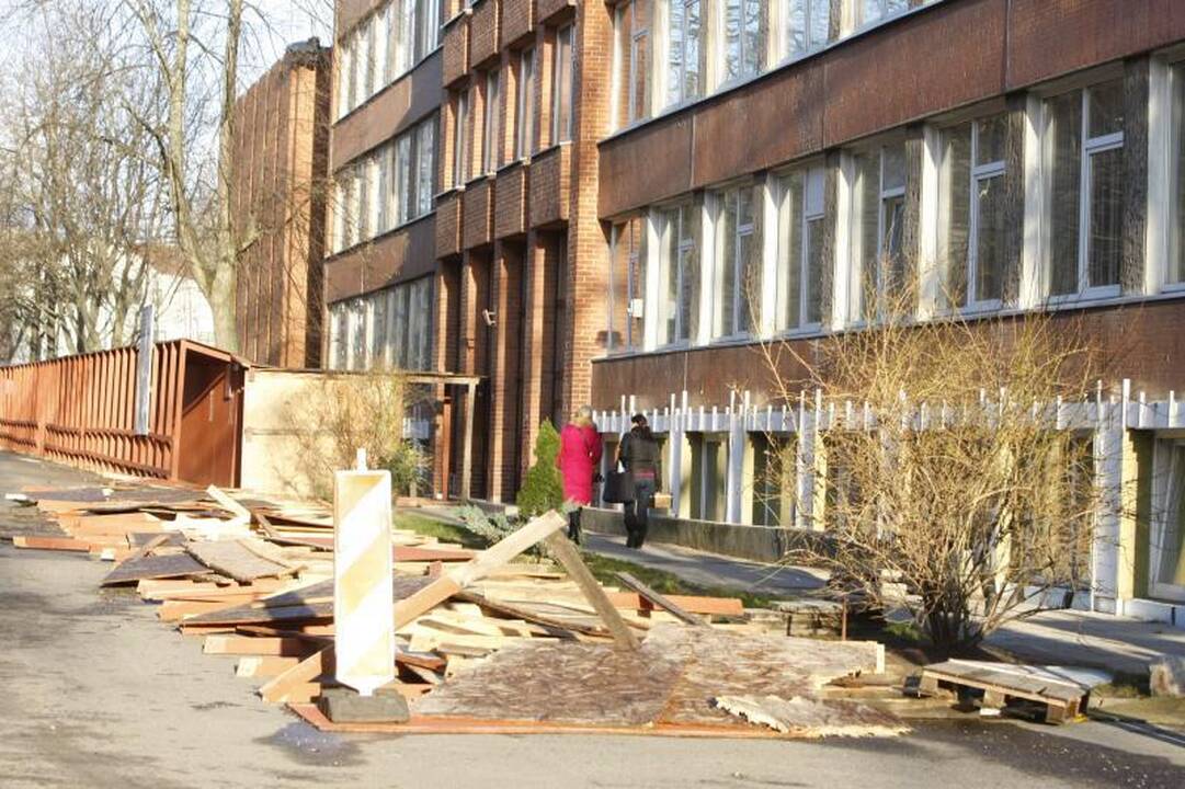 Stiprus vėjas naktį nusiaubė pajūrį (atnaujinta 15:58 val.)