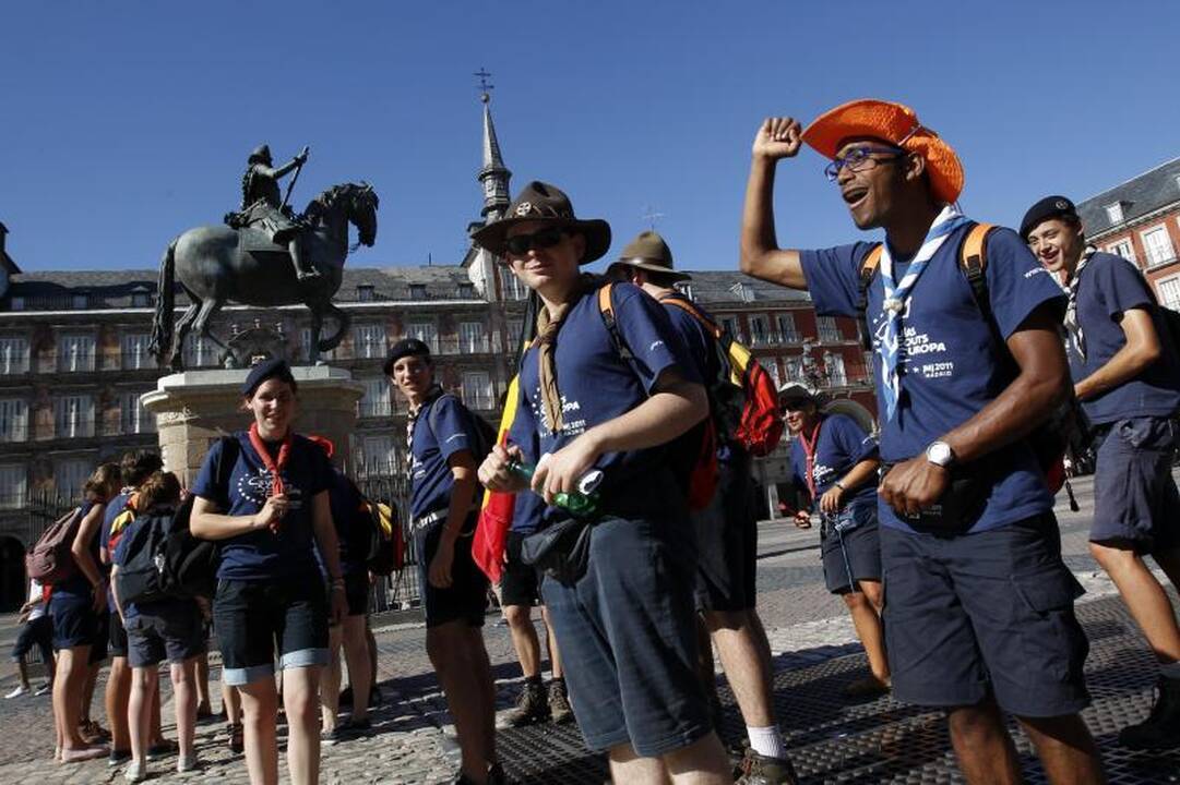 Katalikų maldininkai plūsta į Madride prasidedančias Pasaulines jaunimo dienas