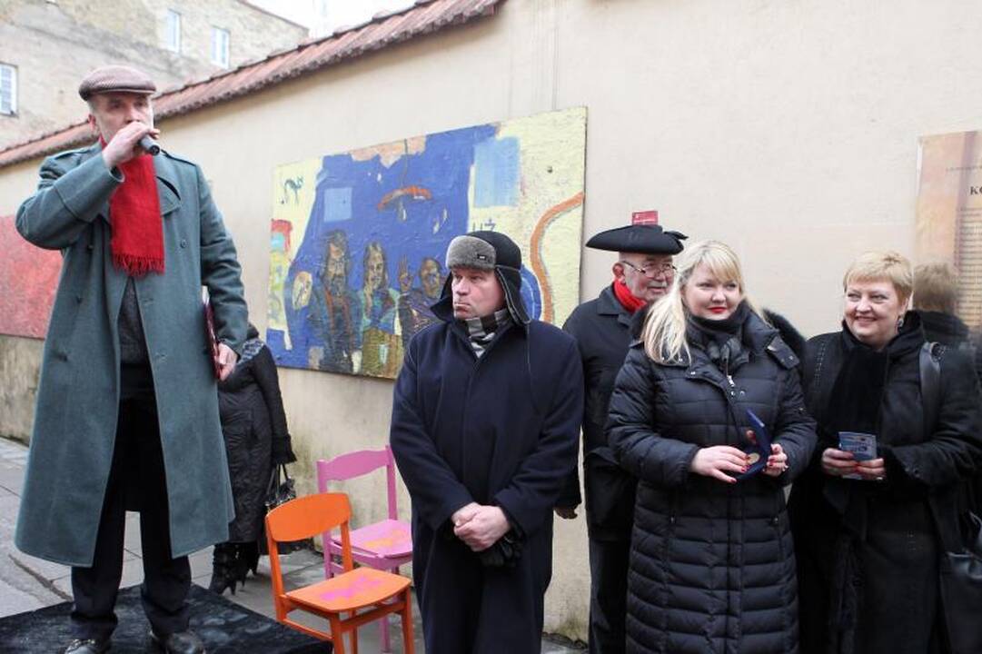 Atidengta Užupio respublikos konstitucija žemaičių tarme
