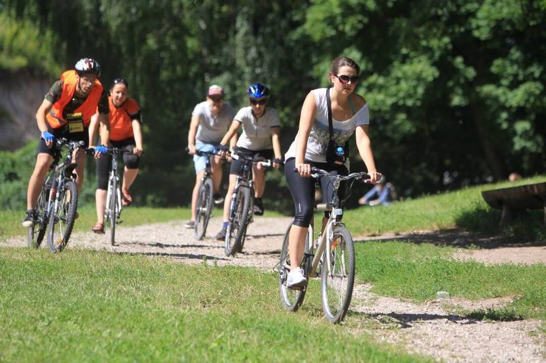Dviračių entuziastai     tyrinėjo Vilnių