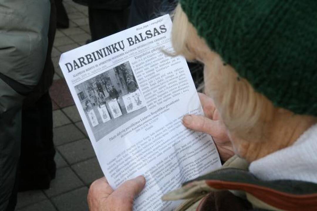 Mitinguotojai: valdžia turi tarnauti žmonėms!