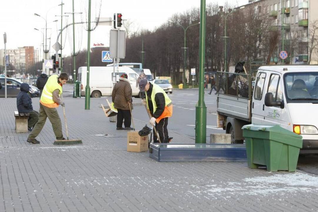 Stiprus vėjas naktį nusiaubė pajūrį (atnaujinta 15:58 val.)