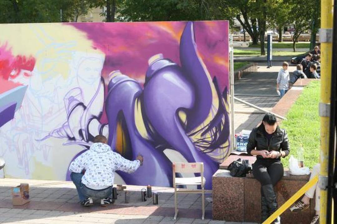 Klaipėdos centre – grafitininkų čempionatas