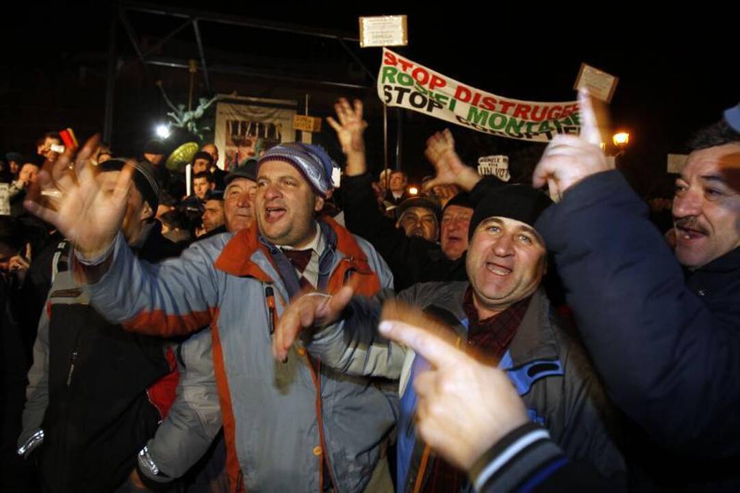 Rumunijoje sekmadienį tęsėsi protestai  