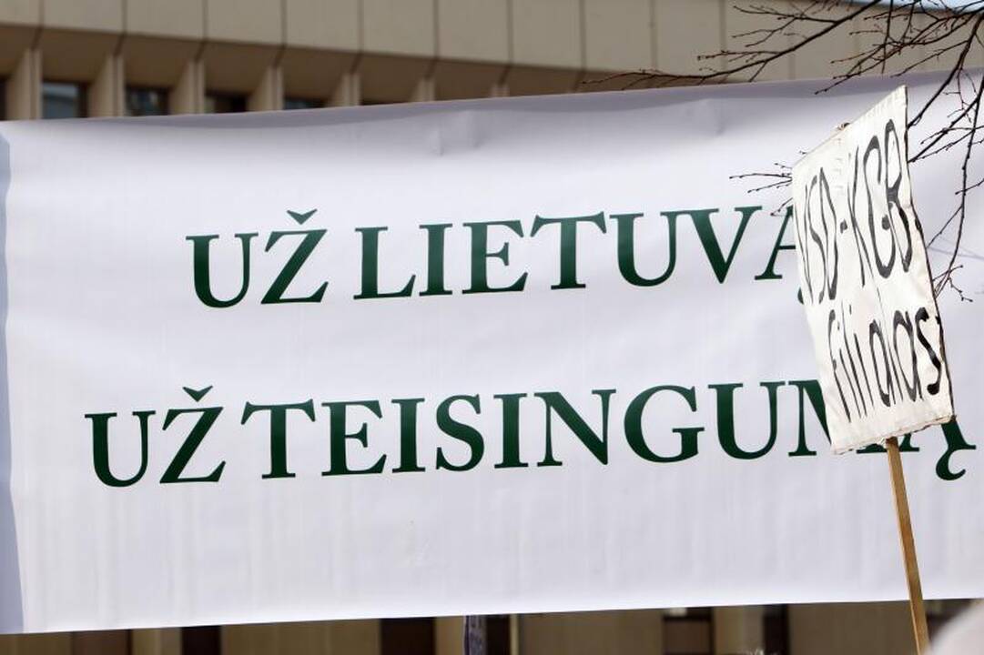 Mitinge prie Seimo – kaltinimai R.Palaičiui ir Prezidentei