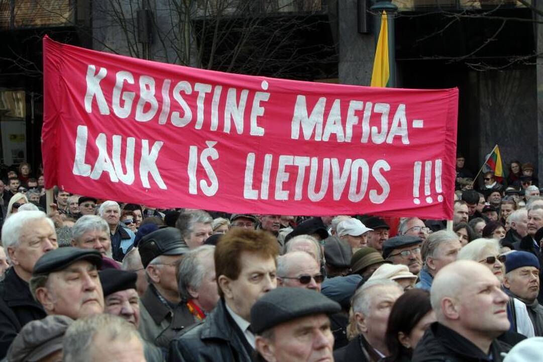Mitinge prie Seimo – kaltinimai R.Palaičiui ir Prezidentei