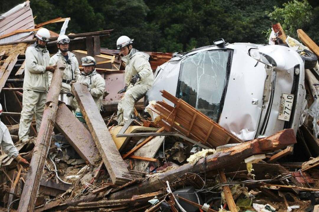 Per taifūną „Talas“ Japonijoje žuvo jau daugiau kaip 40 žmonių