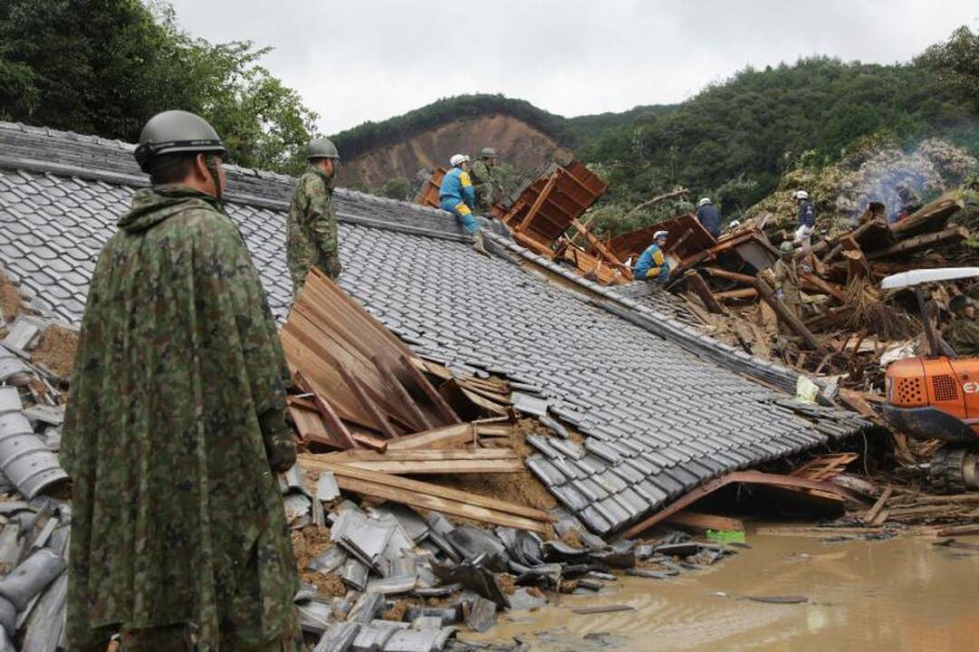 Per taifūną „Talas“ Japonijoje žuvo jau daugiau kaip 40 žmonių