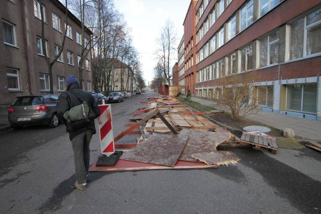 Stiprus vėjas naktį nusiaubė pajūrį (atnaujinta 15:58 val.)