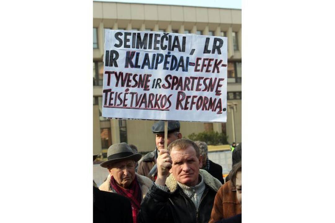 Mitinge prie Seimo – kaltinimai R.Palaičiui ir Prezidentei