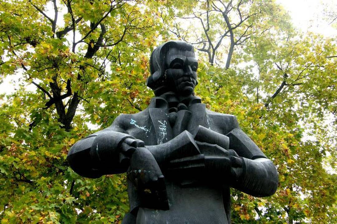 Paniuręs L.Stuokos-Gucevičiaus paminklas ir toliau stovi aprašinėtas