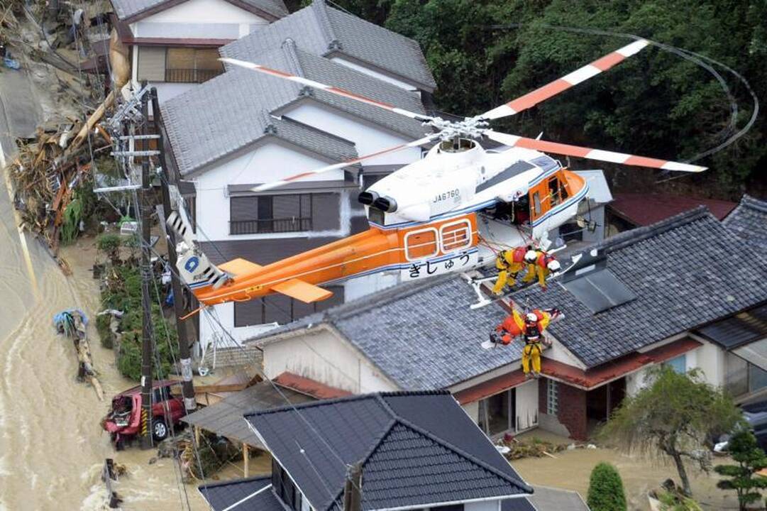 Per taifūną „Talas“ Japonijoje žuvo jau daugiau kaip 40 žmonių