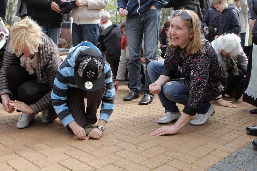 Palangoje  šeštadienį  lijo  gintarais  