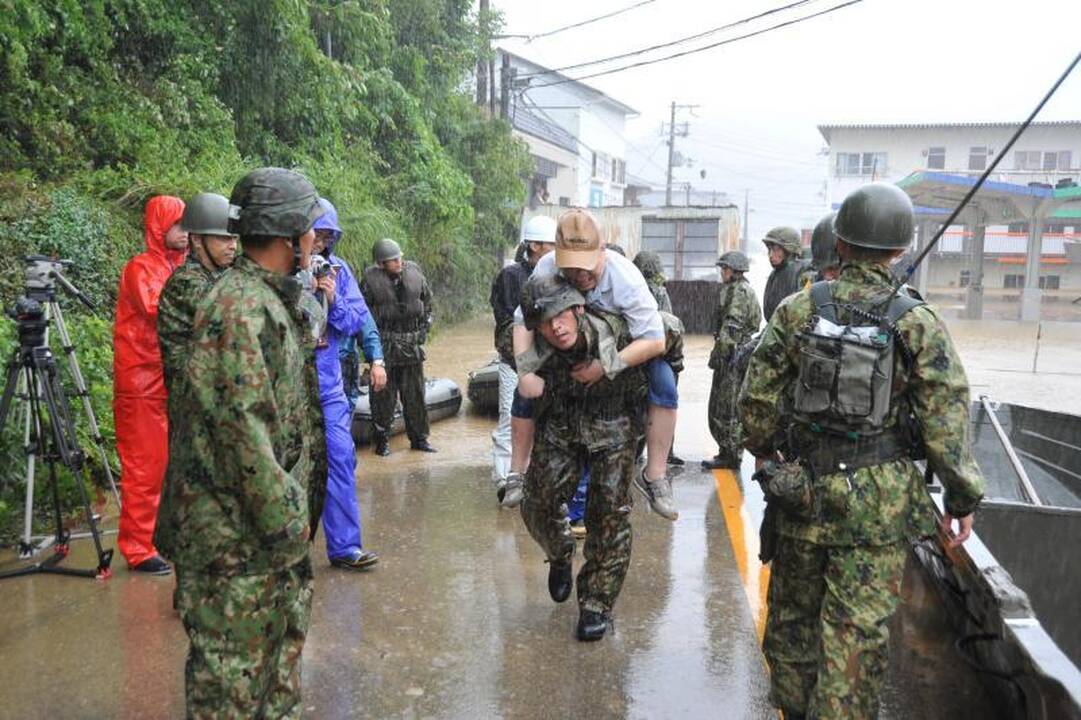 Per taifūną „Talas“ Japonijoje žuvo jau daugiau kaip 40 žmonių