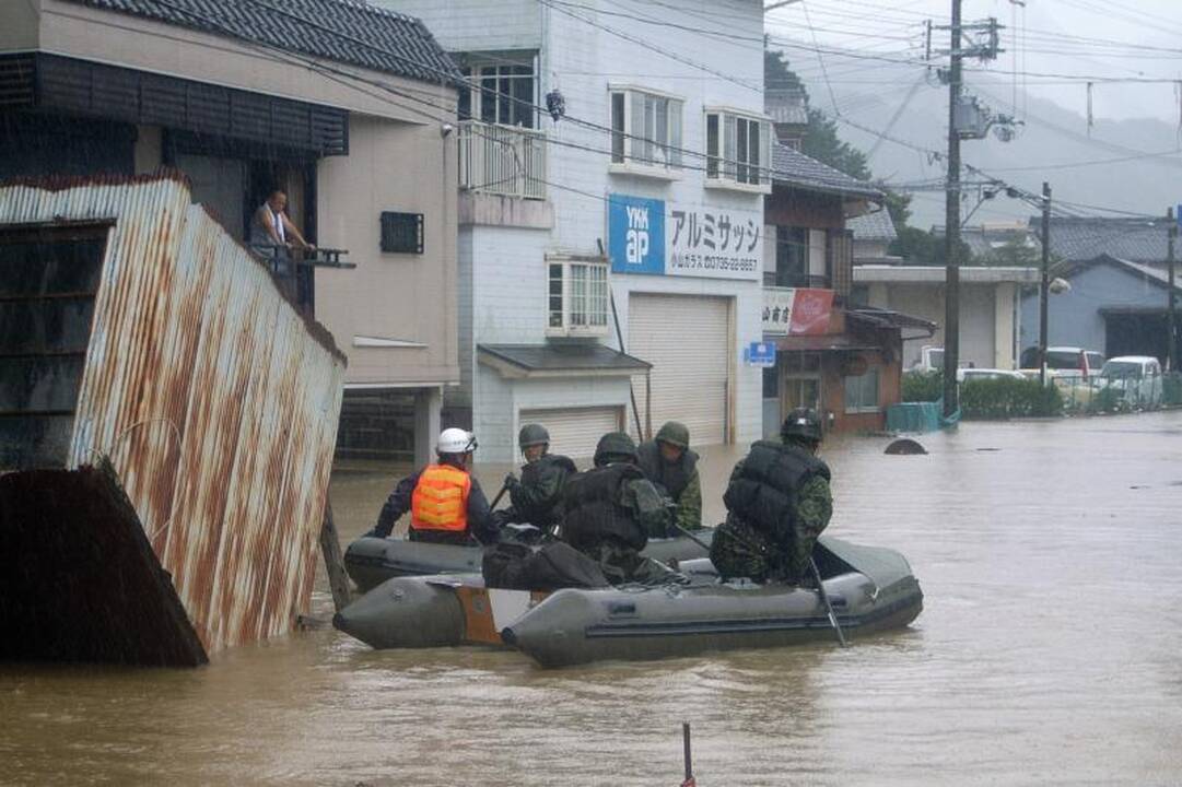 Per taifūną „Talas“ Japonijoje žuvo jau daugiau kaip 40 žmonių