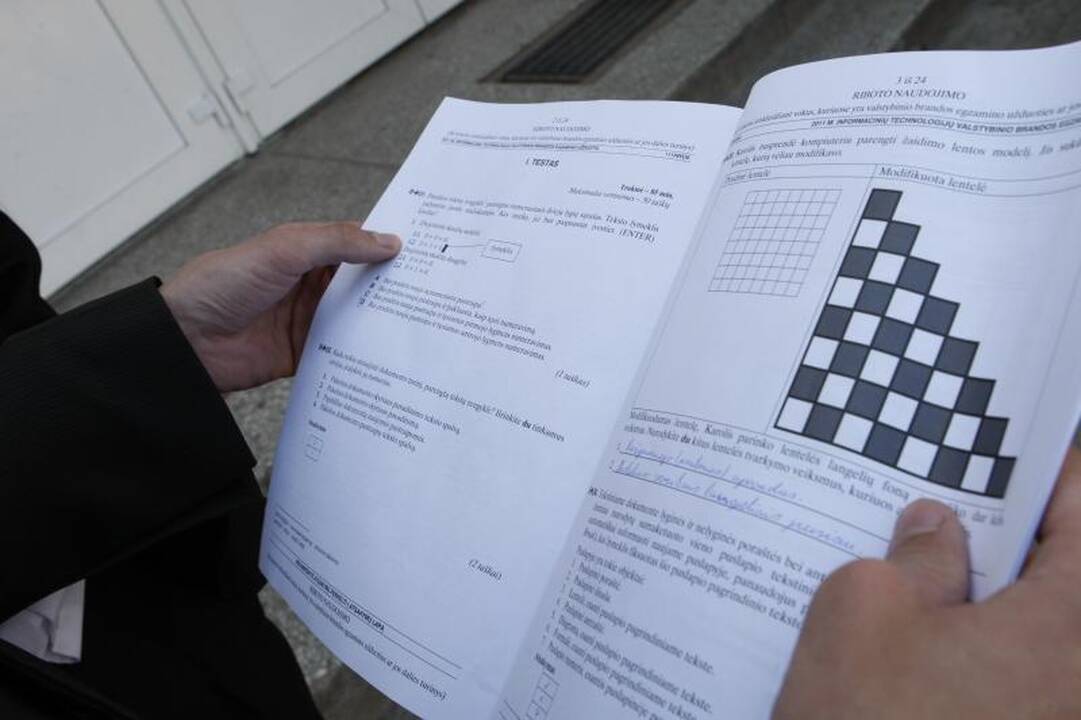 Informacinių technologijų egzamine Klaipėdoje nepasirodė 13 abiturientų  