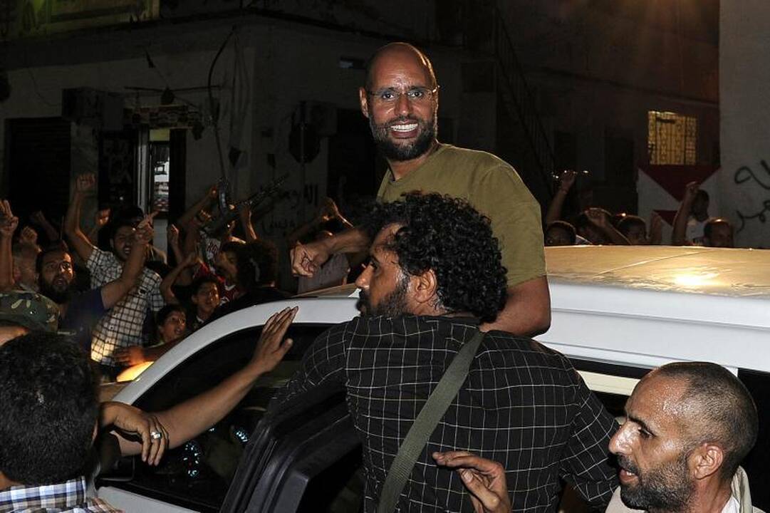 "Sučiuptas" M.Kadhafi sūnus susitiko su užsienio žurnalistais