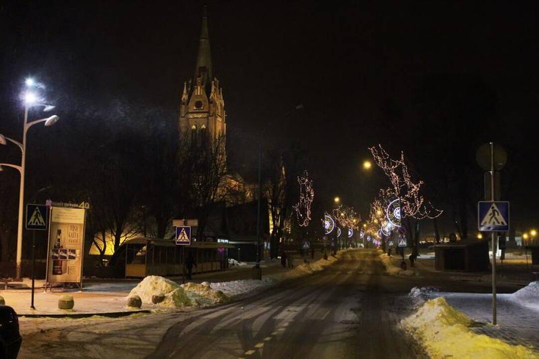 Palangą papuošė aukštaūgių eglių kalėdinė alėja 