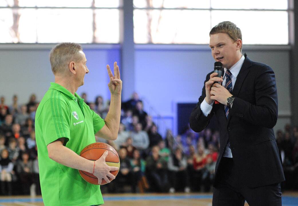 A. Sabonis su legendiniais krepšininkais moterims šventės nesugadino
