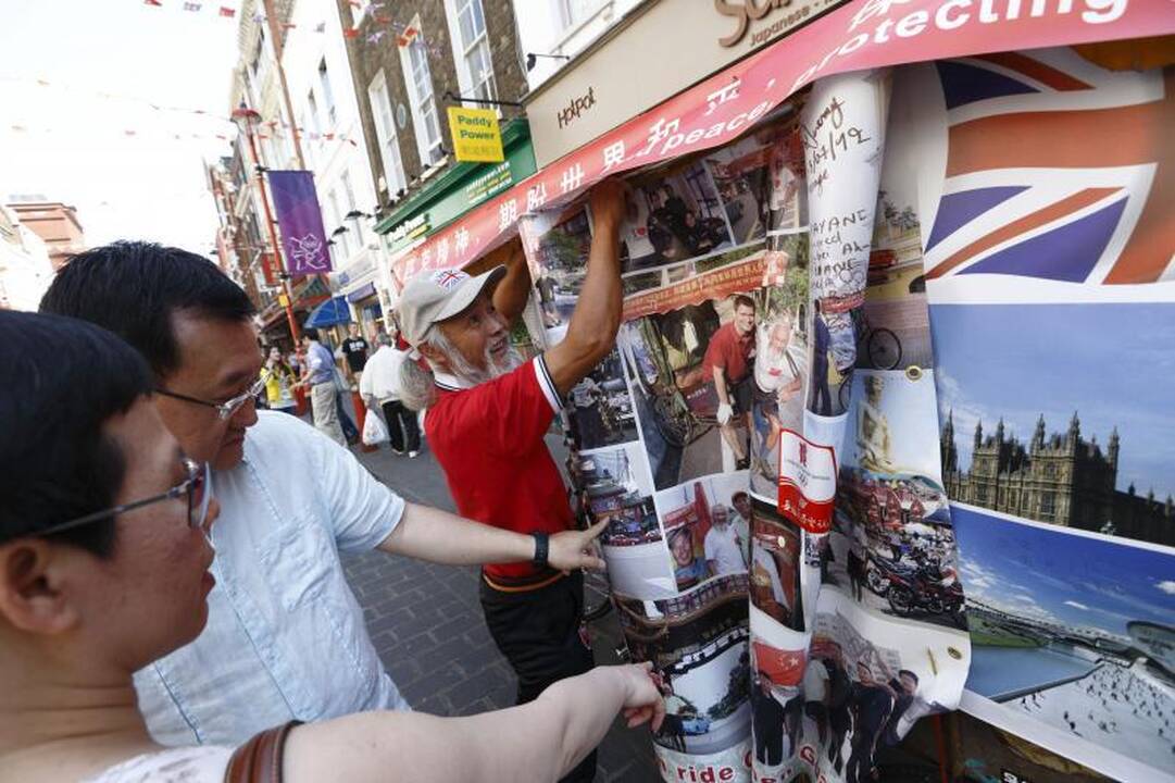 Kinas į Londono olimpines žaidynes dviračiu važiavo dvejus metus
