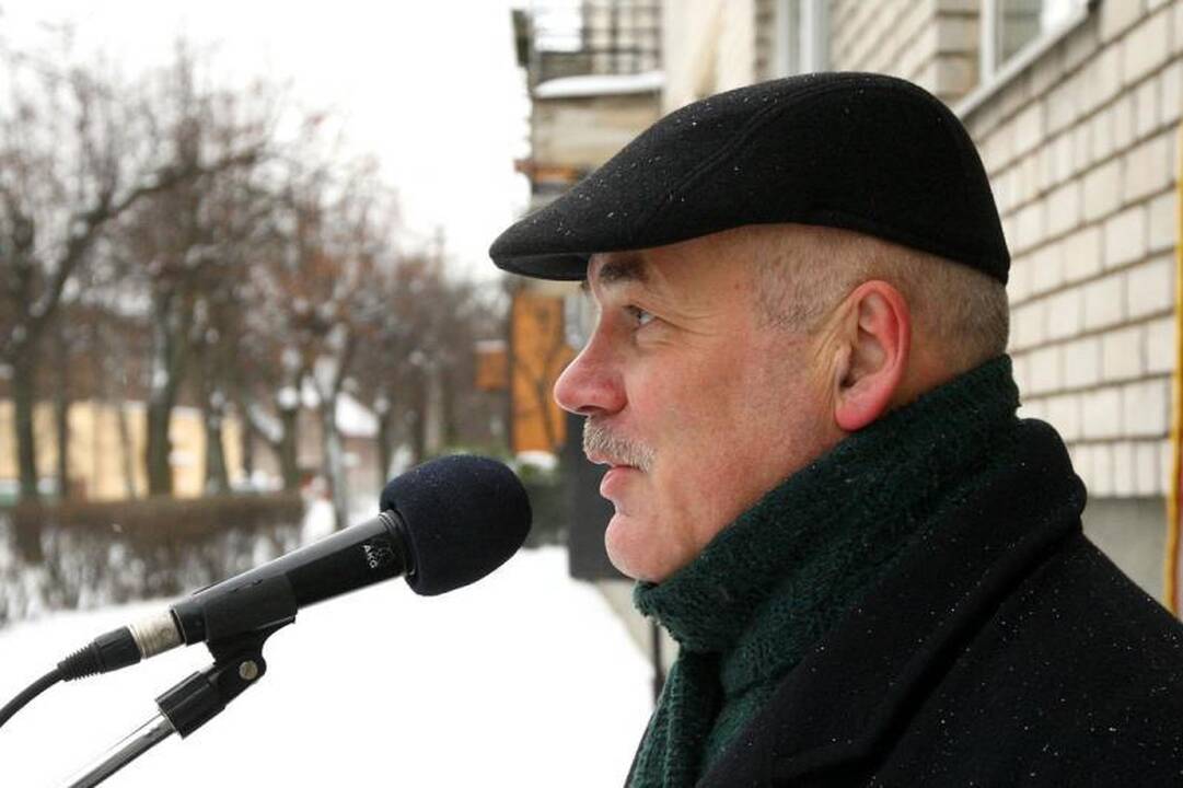 Įamžintas rašytojo, vertėjo ir politinio kalinio K.Jankausko atminimas