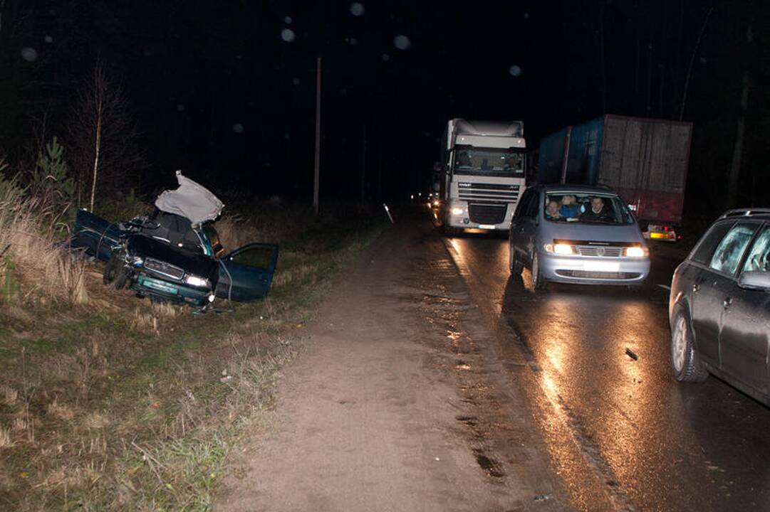 Per avariją šalia pasienio posto žuvo moteris