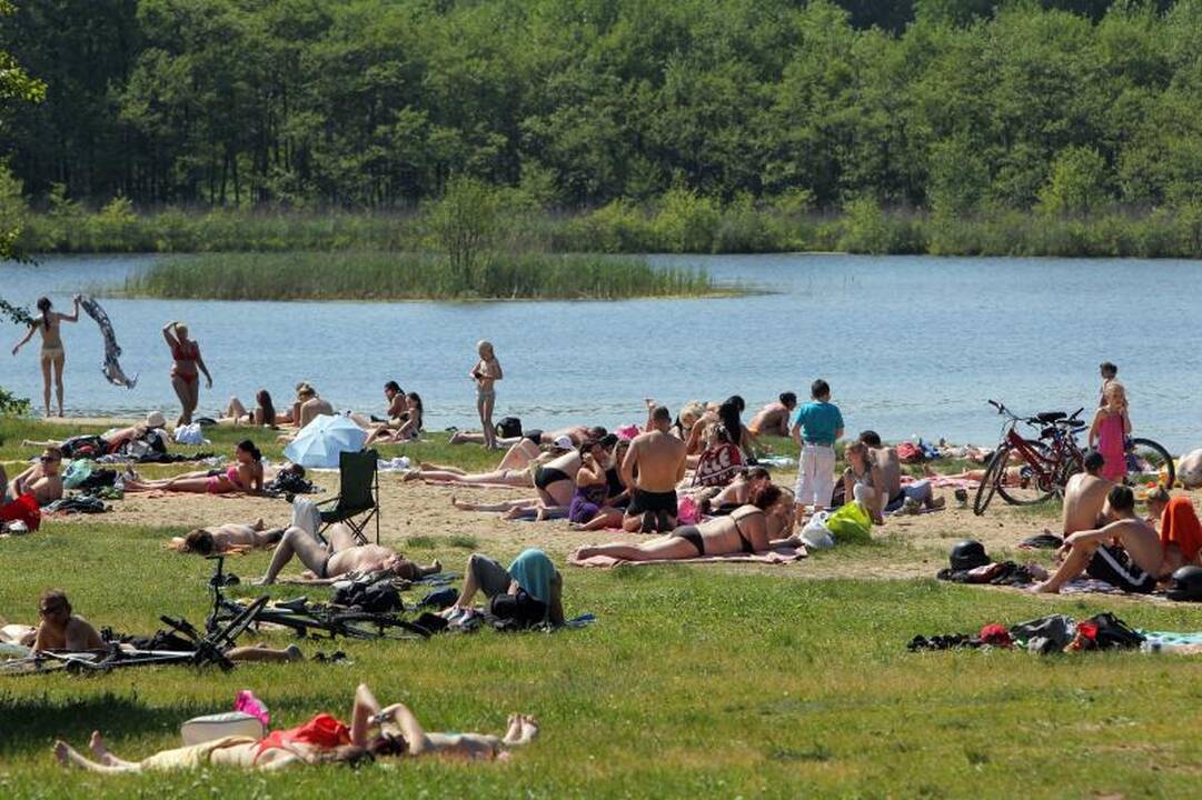Liepos mėnesio temperatūra šalyje viršija normas