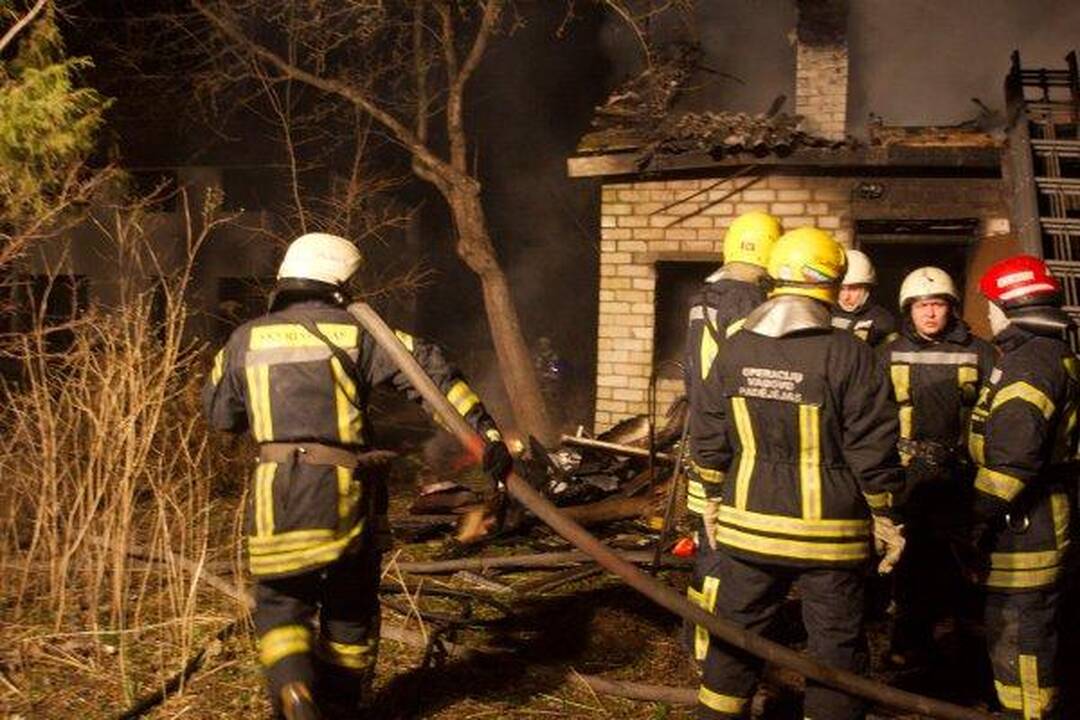 Vilniuje per gaisrą žuvo žmogus