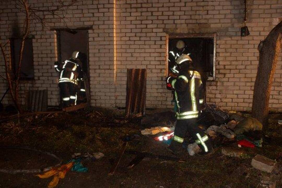 Vilniuje per gaisrą žuvo žmogus