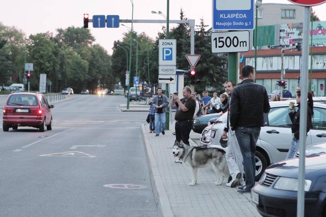  Automobilio gaudynės Klaipėdoje baigėsi avarija
