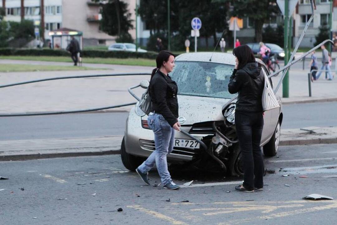  Automobilio gaudynės Klaipėdoje baigėsi avarija