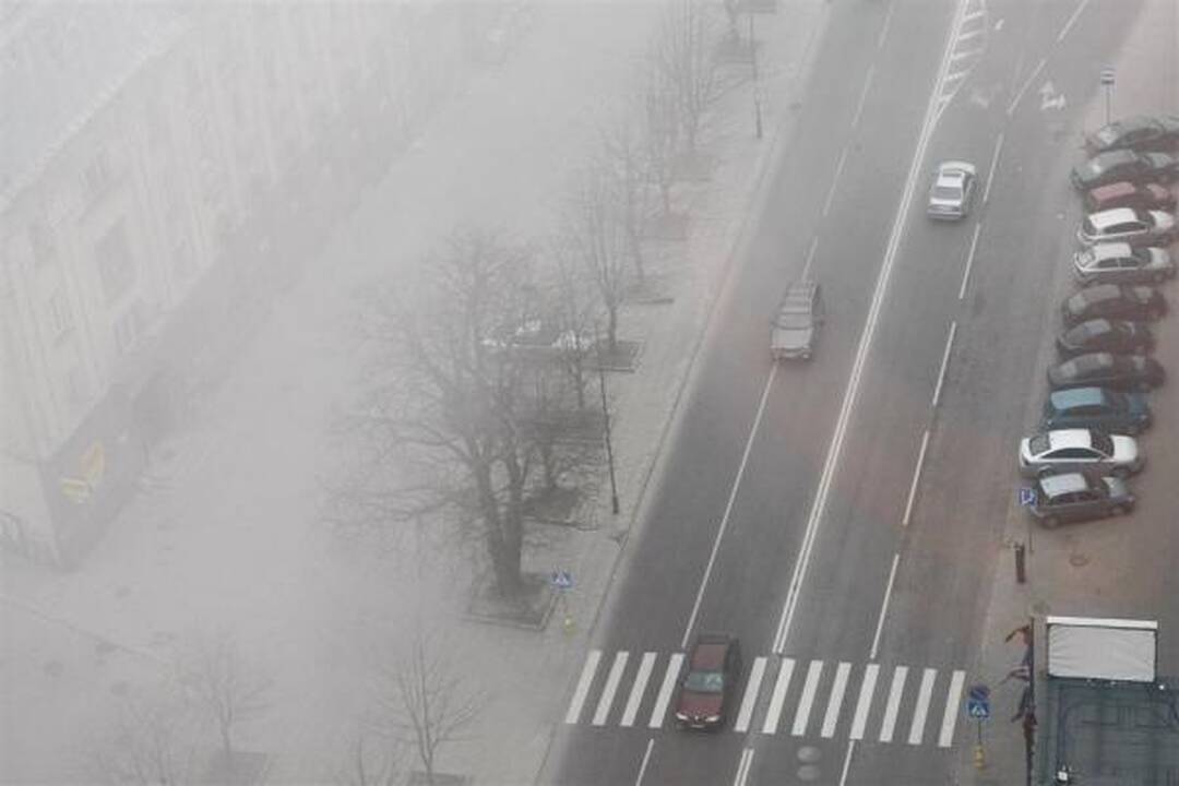 Klaipėdą apgaubė rūkas