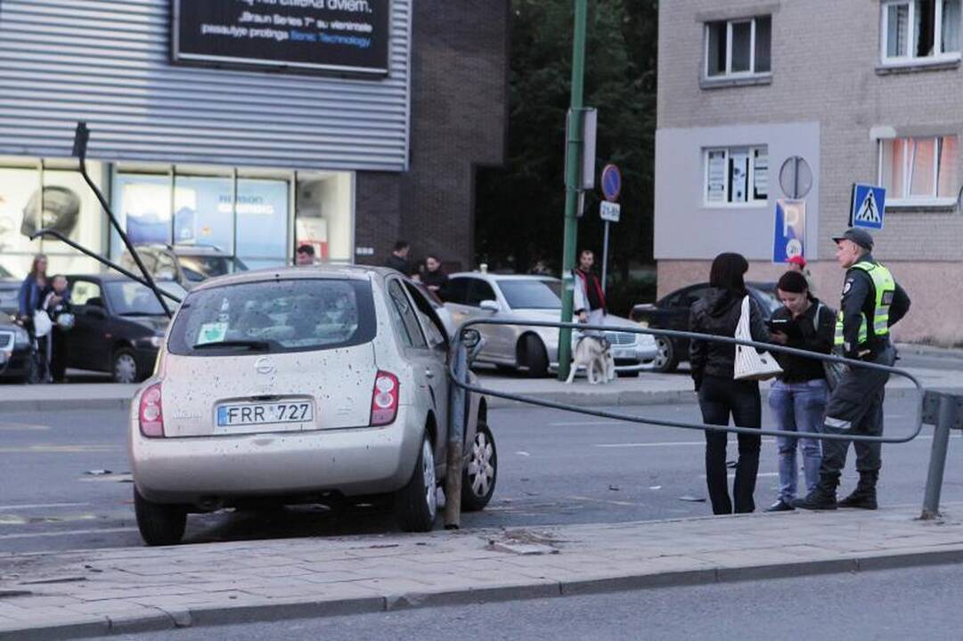  Automobilio gaudynės Klaipėdoje baigėsi avarija
