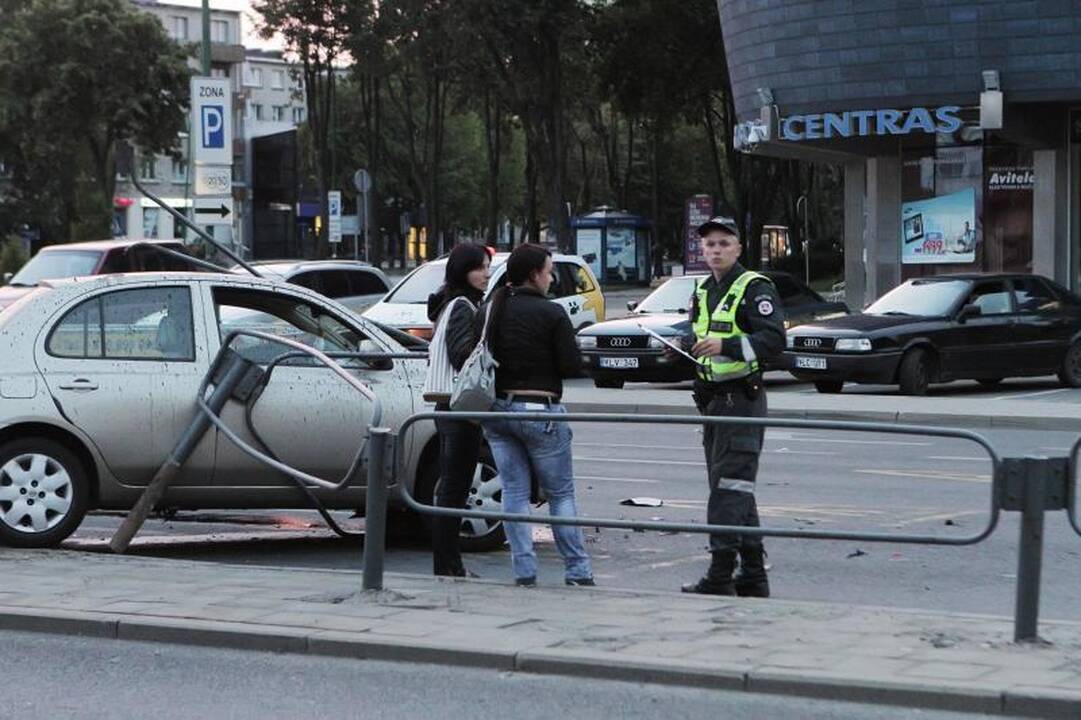  Automobilio gaudynės Klaipėdoje baigėsi avarija