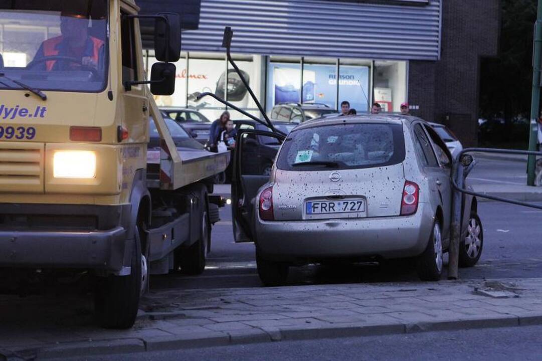  Automobilio gaudynės Klaipėdoje baigėsi avarija