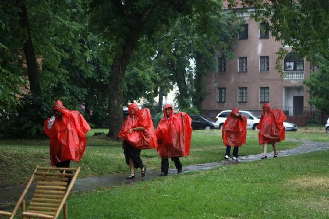 Klaipėdos gatves plovė liūtis