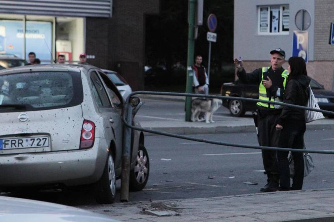  Automobilio gaudynės Klaipėdoje baigėsi avarija
