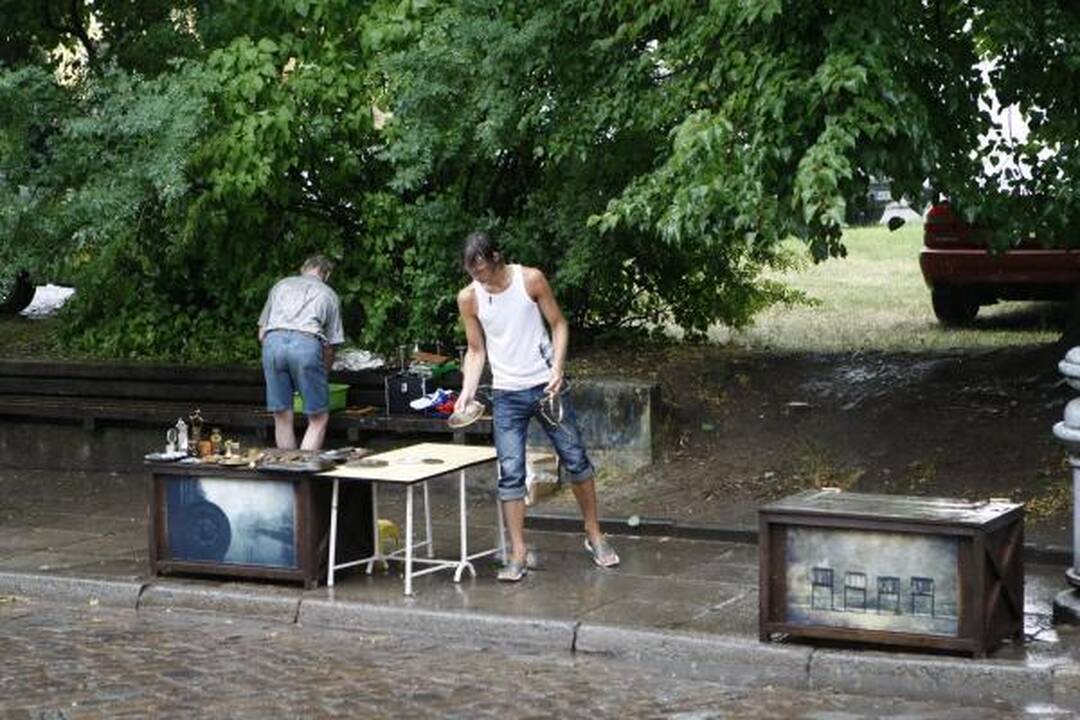 Klaipėdos gatves plovė liūtis
