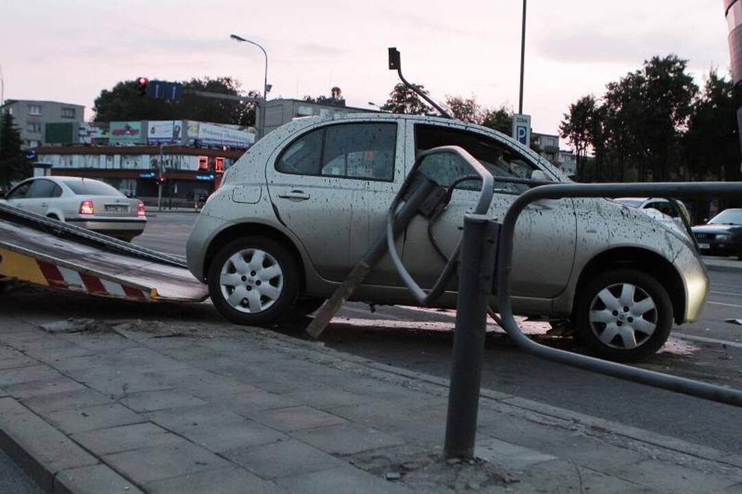  Automobilio gaudynės Klaipėdoje baigėsi avarija