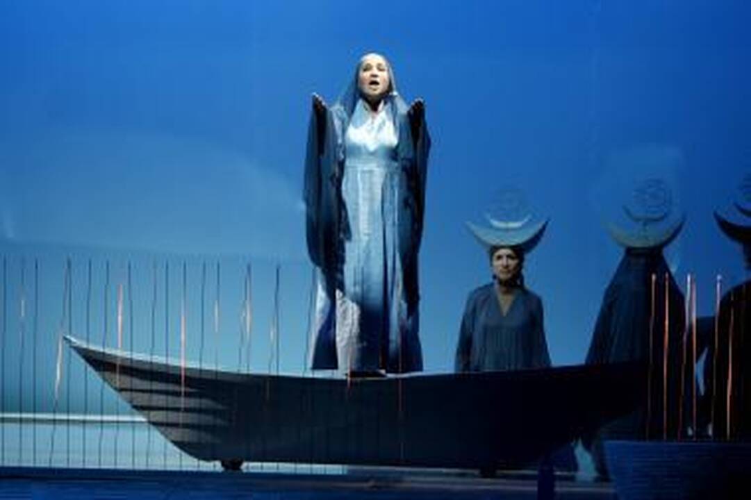 Repeticija: Klaipėdos muzikiniame teatre statomas G.Kuprevičiaus miuziklas "Veronika" žingsnis po žingsnio artėja prie premjeros.
