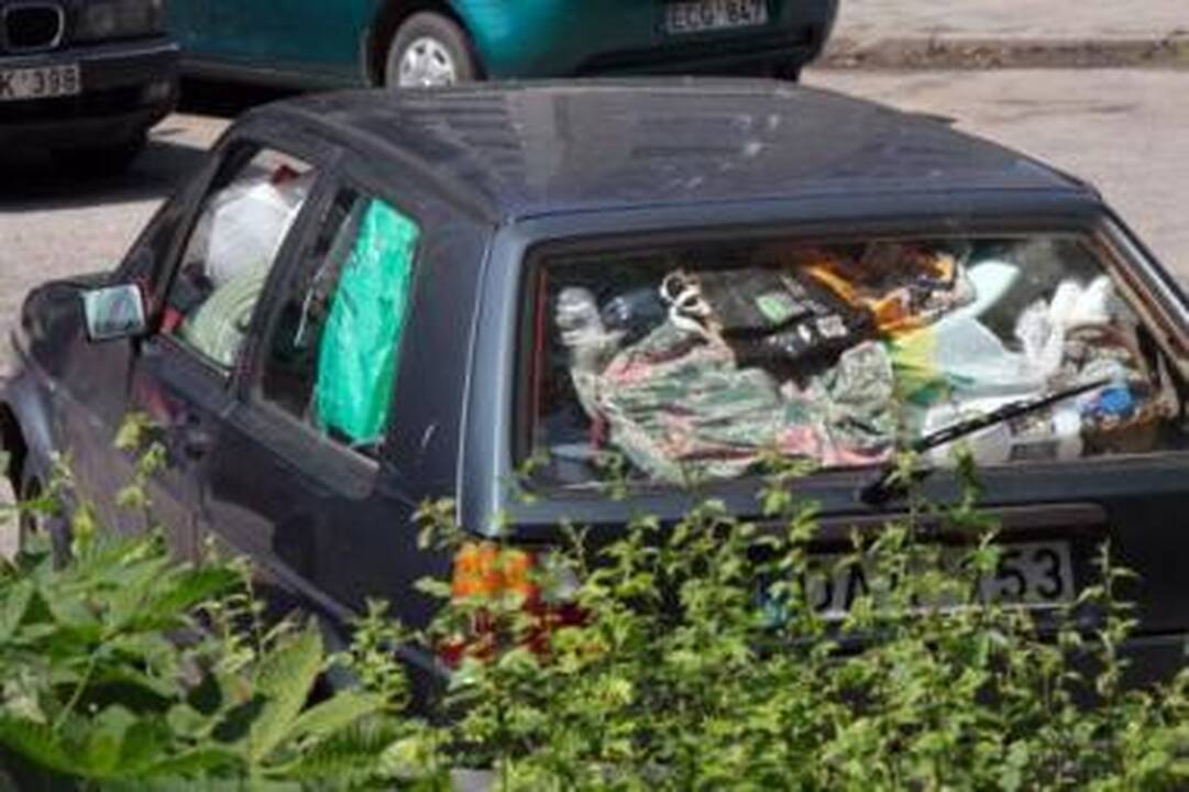 Būstas: mašinoje Jonas praleidžia didžiąją dienos dalį.
