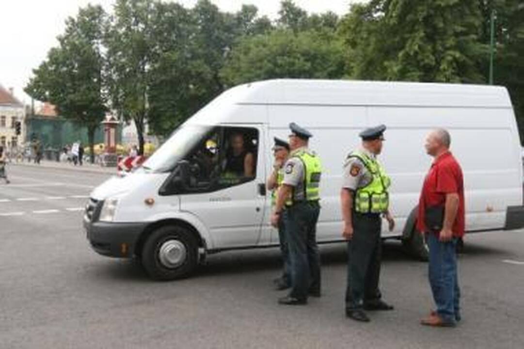 Darbymetis: Jūros šventės metu miesto gatvėse budėjo sustiprintos pareigūnų pajėgos.