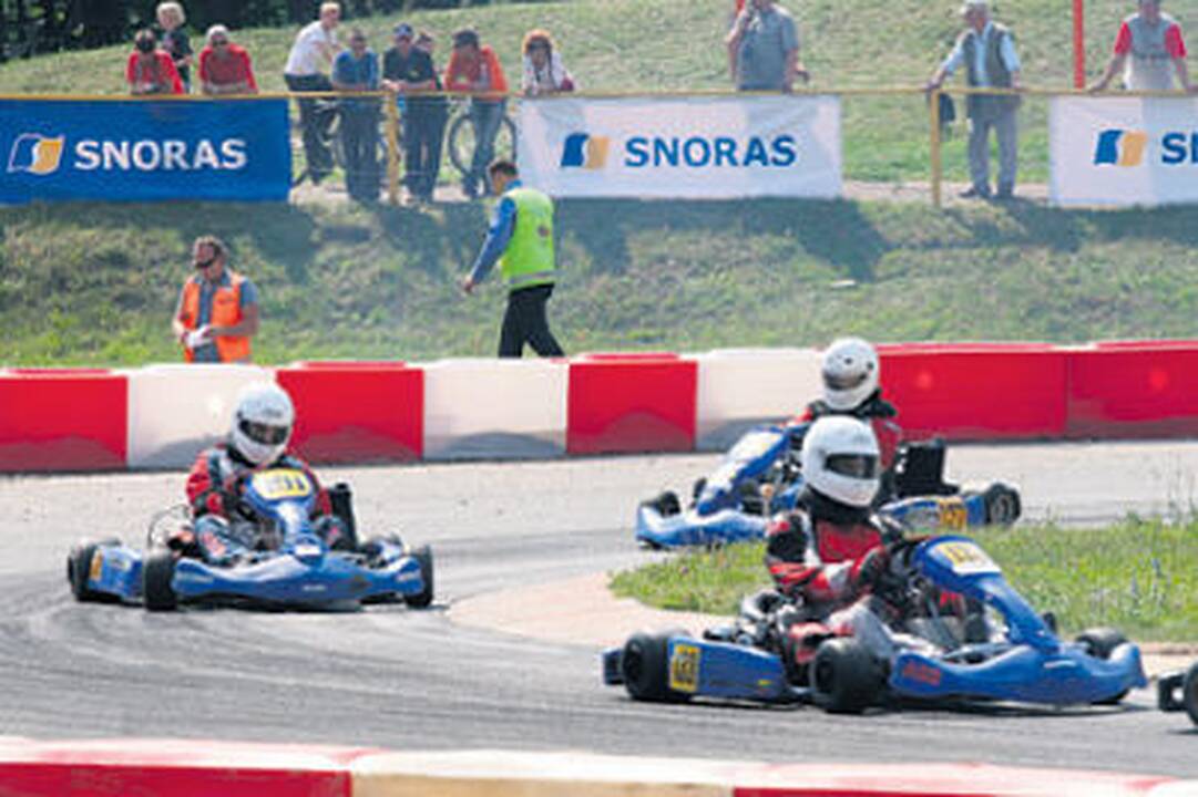 Kartingo čempionato dalyviai varžėsi Vilniuje