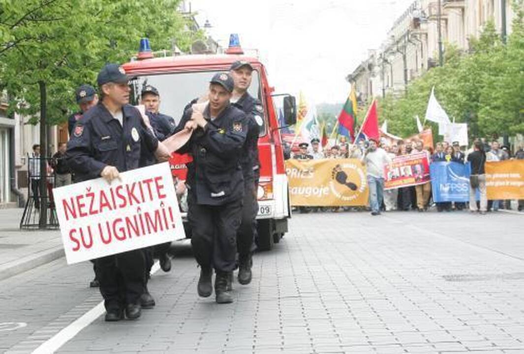 Protesto akcija keliautojų neerzino