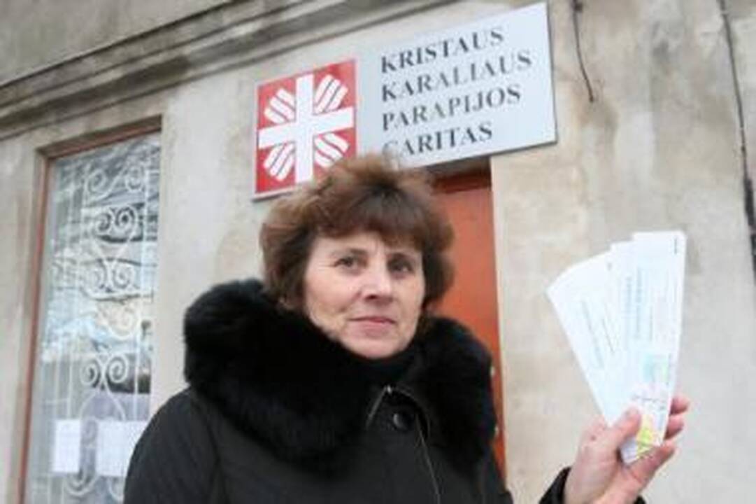 Pagalba: dalį bilietų į renginius išdalys Kristaus Karaliaus parapijos "Caritas" vadovė Aldona Drungilaitė.